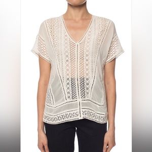 ALLSAINTS ‘CINDI’ V-NECK TOP Size Small